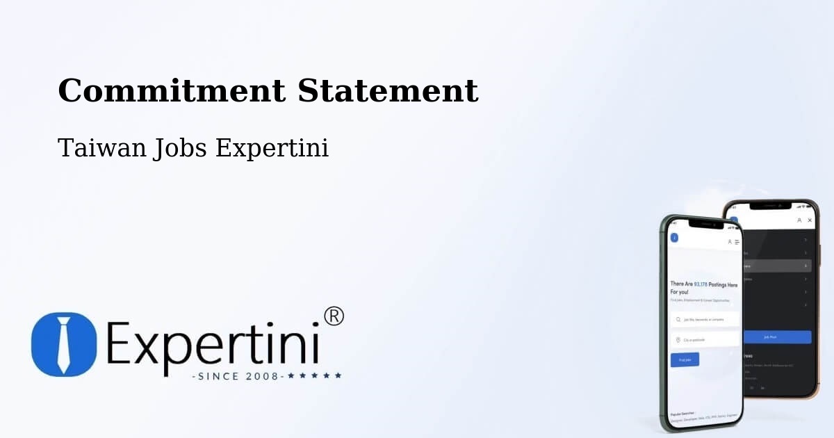 Corporate Commitment – Hualien - Taiwan Jobs Expertini