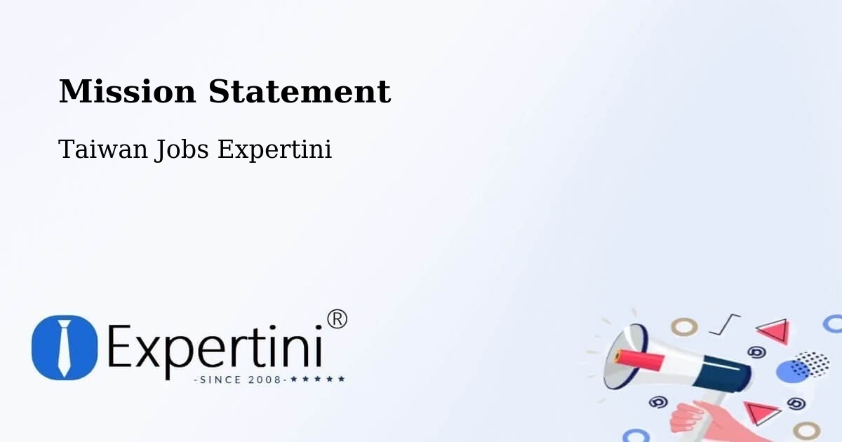 Corporate Mission – Hualien - Taiwan Jobs Expertini